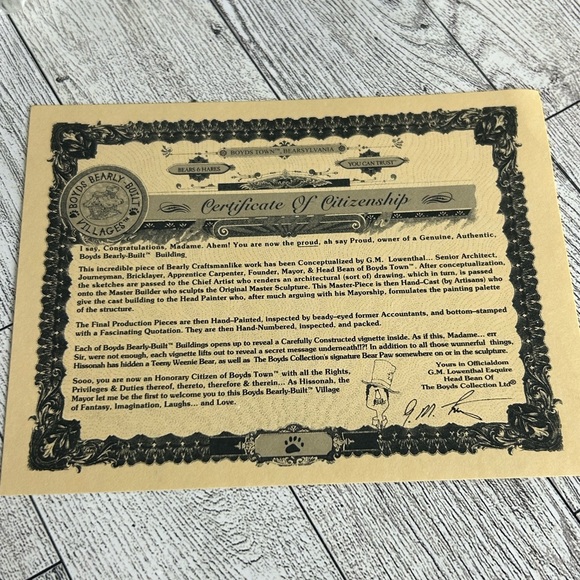 Premiere Edition Boyds Bearly Built Villages Baileys Cozy Cottage New - Picture 7 of 7